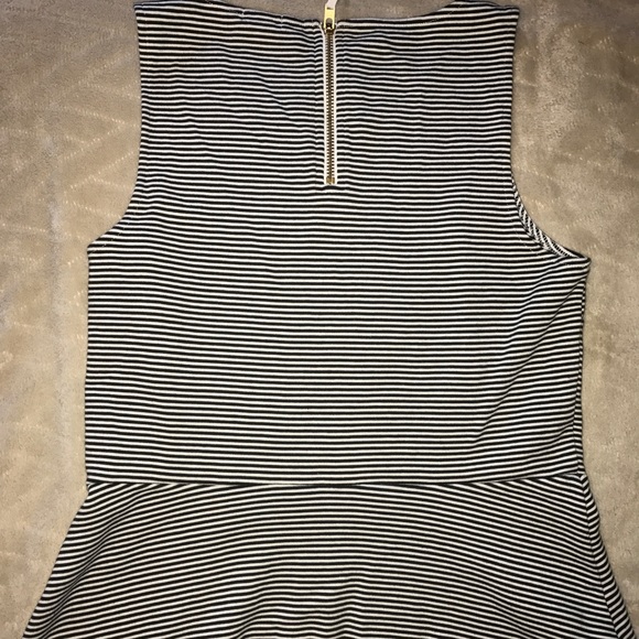 Black and white striped J. Crew top - Picture 2 of 4